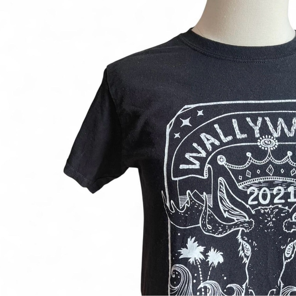 Gildan Black Short-Sleeve Kids Tee with White Graphic